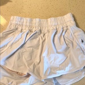 White lulu lemon shorts